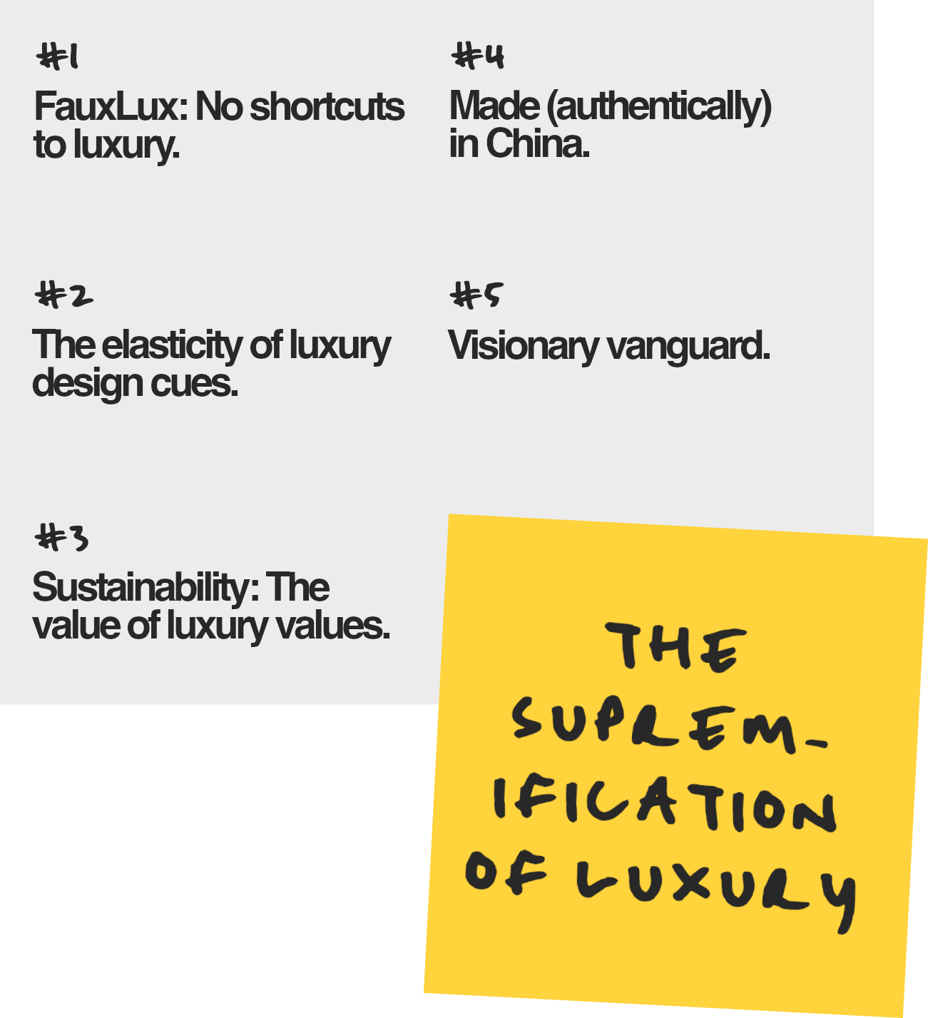 The supremification of luxury Post It